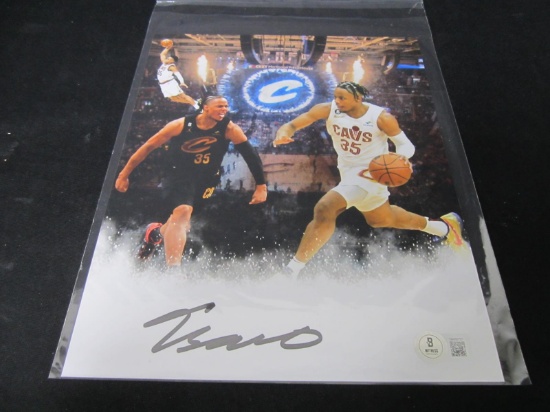 Isaac Okoro Signed Oversized Photo Beckett