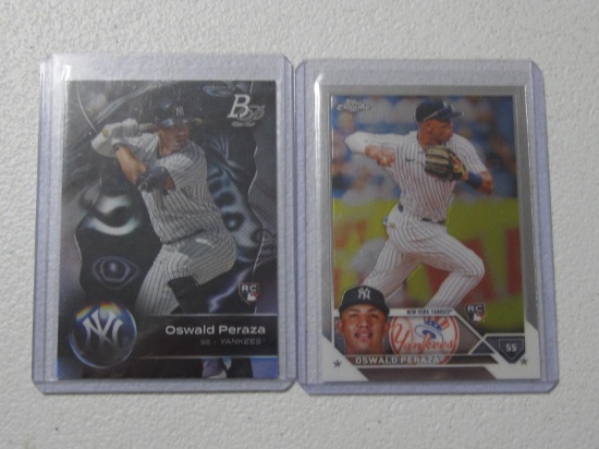OSWALD PERAZA RC LOT OF 2 CARDS