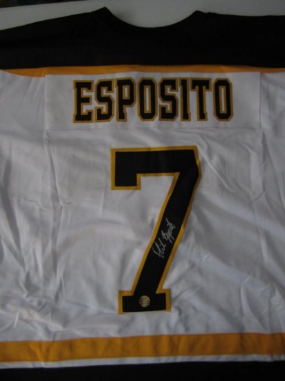 PHIL ESPOSITO SIGNED HOCKEY JERSEY WITH COA