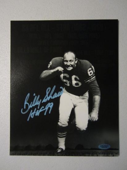 BILLY SHAW SIGNED 8X10 PHOTO WITH COA