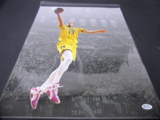 JETT HOWARD SIGNED 16X20 PHOTO MICHIGAN COA