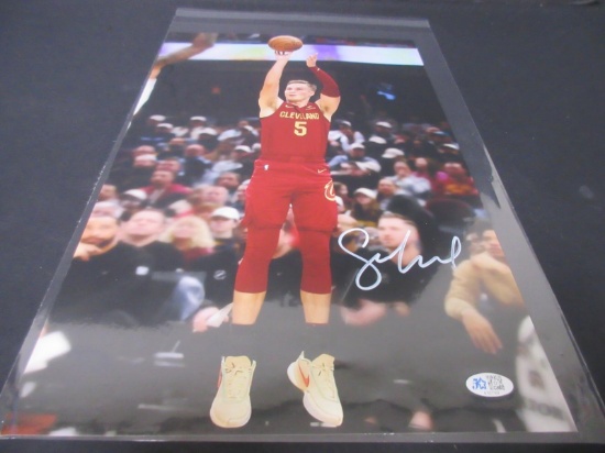 SAM MERRILL SIGNED 11X17 PHOTO CAVS COA