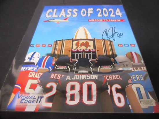 ANDRE JOHNSON SIGNED HOF 2024 POSTER COA