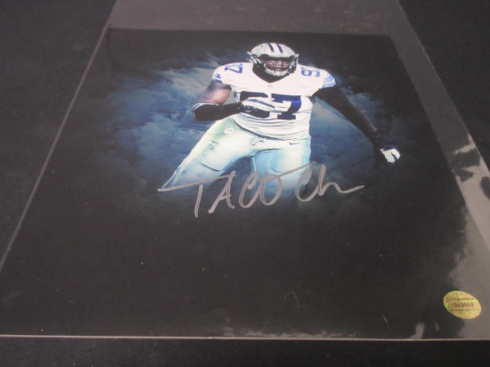 TACO CHARLTON SIGNED 11X14 PHOTO COWBOYS