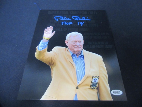 BILL POLIAN SIGNED 8X10 PHOTO NFL HOF COA