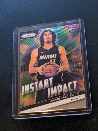 2023-24 Panini Prizm #23 Jaime Jaquez Jr. Emergent Prizms Silver Miami Heat