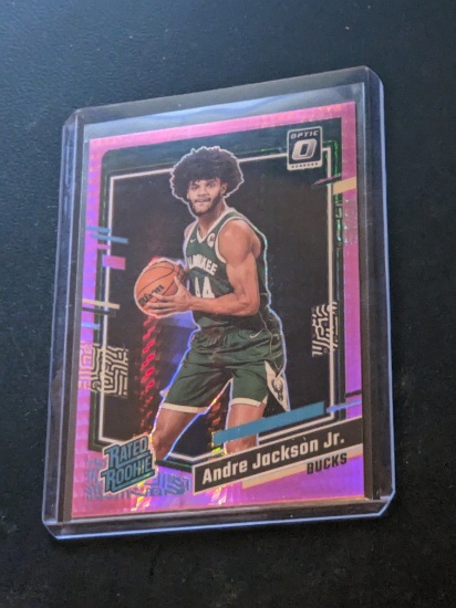 2023-24 Optic Basketball Andre Jackson Jr #249 Rated Rookie Pink