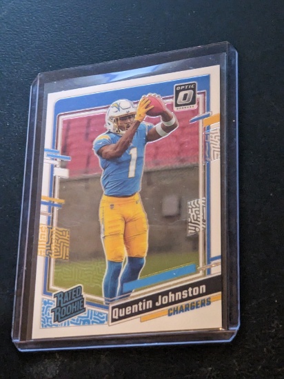 Quentin Johnston 2023 Donruss Optic #265 Rookie Los Angeles Chargers