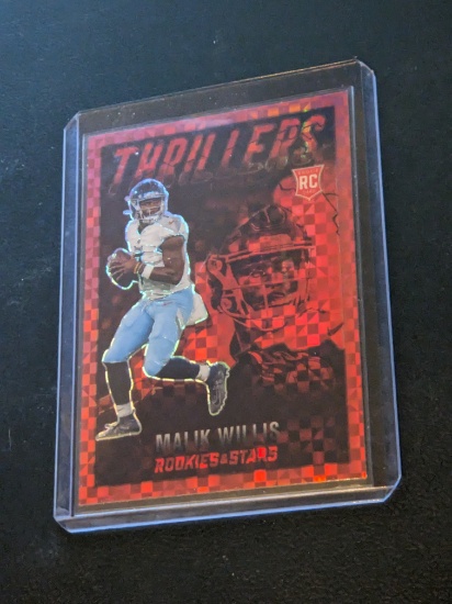 2022 Panini Rookies & Stars #TH-21 Malik Willis Thrillers Red Plaid RC