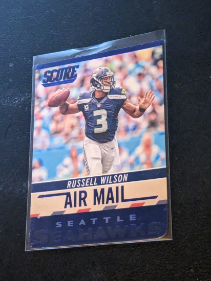 2014 Score #AM9 Russell Wilson Air Mail Blue