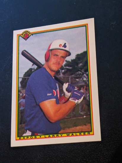 1990 Bowman - Larry Walker #117 ROOKIE RC - Montreal Expos