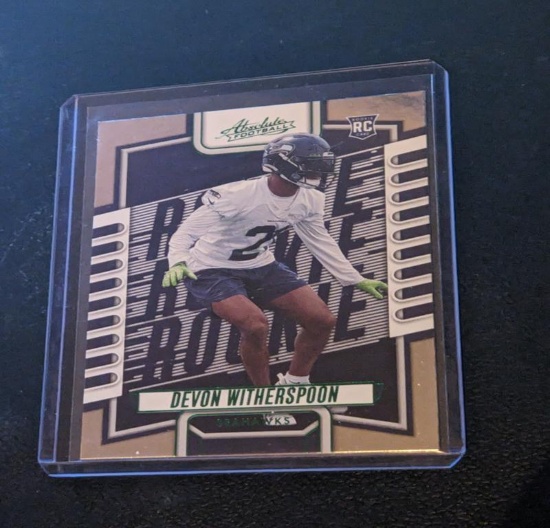 2023 Panini Absolute #146 Devon Witherspoon green foil