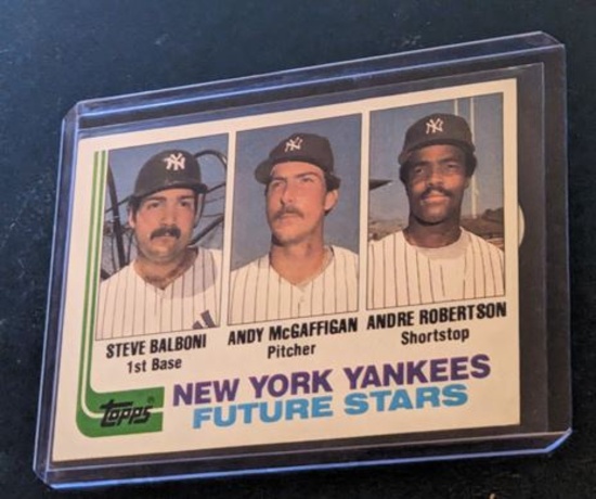 1982 Topps Yankees Future Stars - Steve Balboni/Andy McGaffigan/Andre Robertson
