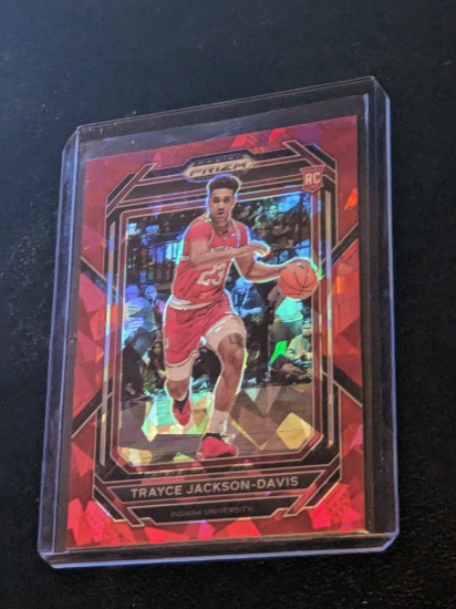 2023 Panini Prizm Draft Picks - Trayce Jackson-Davis #7 Red Ice Prizm (RC)