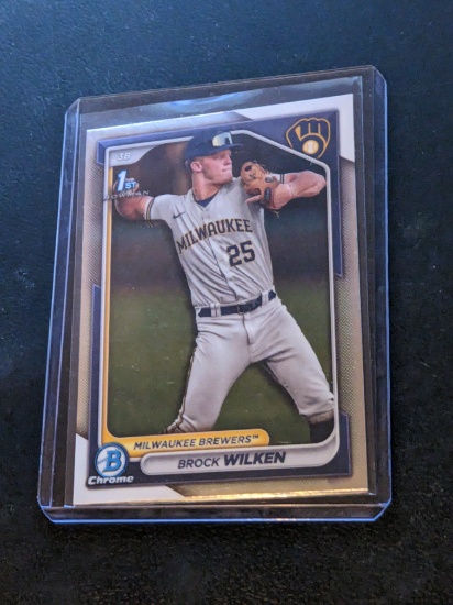 2024 Bowman Baseball Chrome Prospects 1st Brock Wilken Brewers #BCP-86