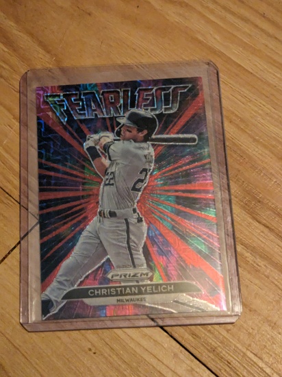 099/149 2022 Panini Prizm Fearless #FL-7 Christian Yelich Milwaukee Brewers
