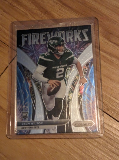 2021 Panini Prizm #F-22 Zach Wilson Fireworks