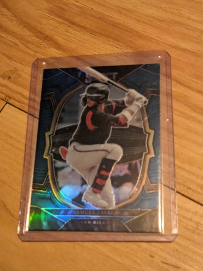 2021 Panini Select Concourse Blue Prizm Samuel Zavala