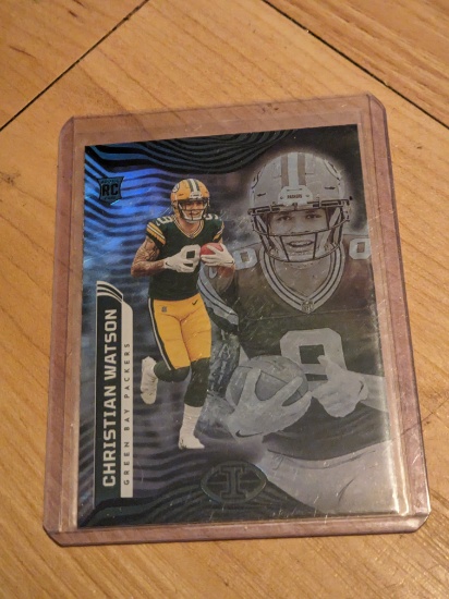 2022 PANINI ILLUSIONS #35 CHRISTIAN WATSON ROOKIE RETAI RC PACKERS