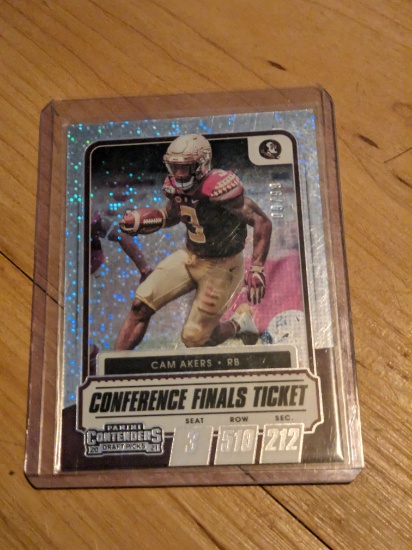 09/99 2021 Panini Contenders Draft SEASON TICKET #57 CAM AKERS Parallel Insert