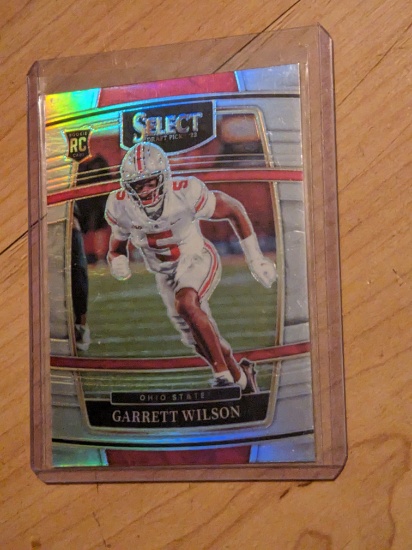2022 Panini Select Draft Picks - Garrett Wilson (RC) Silver Prizm