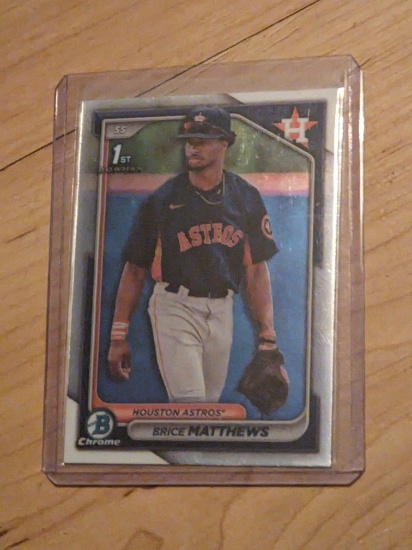 2024 Bowman Chrome #BCP-69 Brice Matthews 1st Bowman Houston Astros