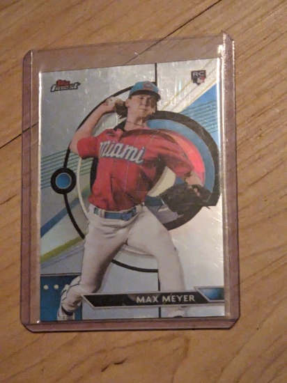 2023 Finest #37 Max Meyer - Miami Marlins