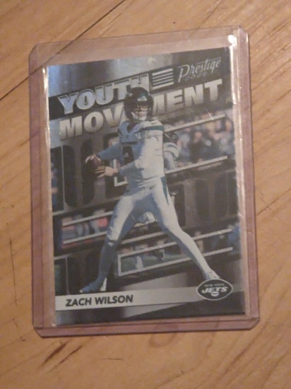2022 Prestige Youth Movement ZACH WILSON Holo #YM-8 New York Jets