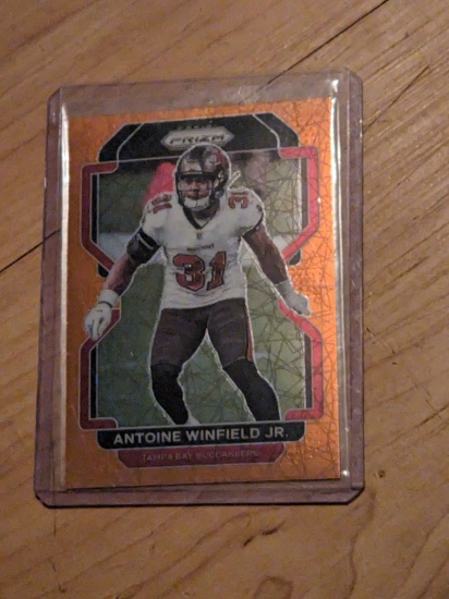 ANTOINE WINFIELD JR 2021 Panini Prizm Orange Lazer #298 BUCS
