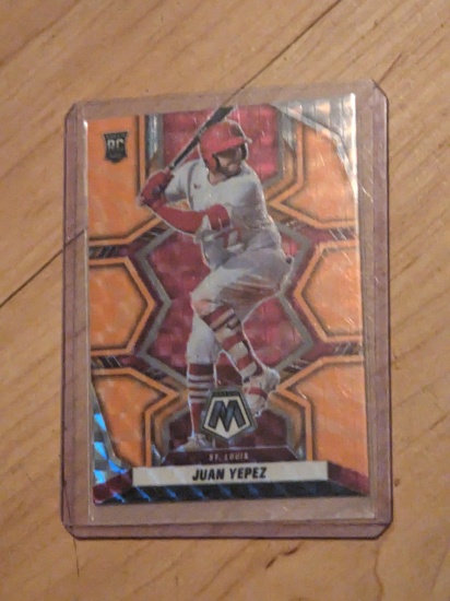 2022 Panini Mosaic ~ JUAN YEPEZ Orange Mosaic Parallel Rookie #261 Cardinals RC