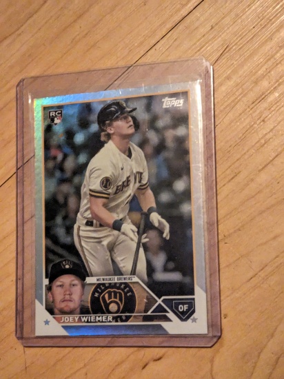 2023 Topps Update Silver Foil Joey Wiemer RC Milwaukee Brewers #US245