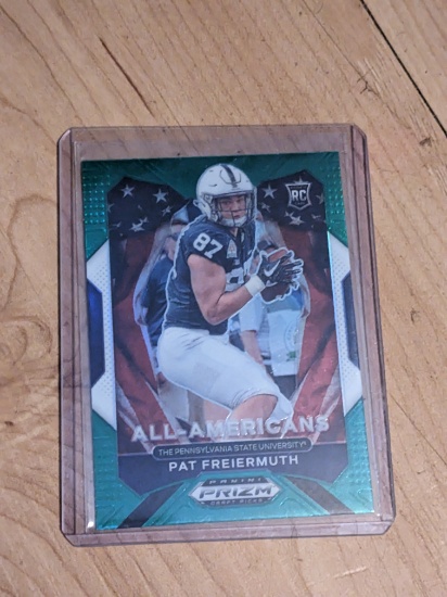 Pat Freiermuth 2021 Panini Prizm Draft Picks All Americans Green Prizm Holo #184