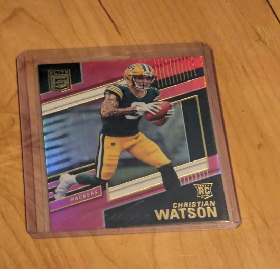 CHRISTIAN WATSON #152 RC 2022 PANINI DONRUSS ELITE PACKERS PINK