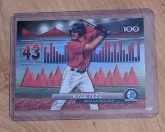 2024 Bowman Chrome Kyle Teel #BTP-43 Scouts' Top 100 Boston Red Sox