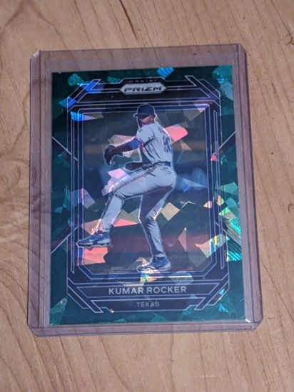 2023 Prizm Baseball Kumar Rocker Green Ice Prizm #16 Texas Rangers
