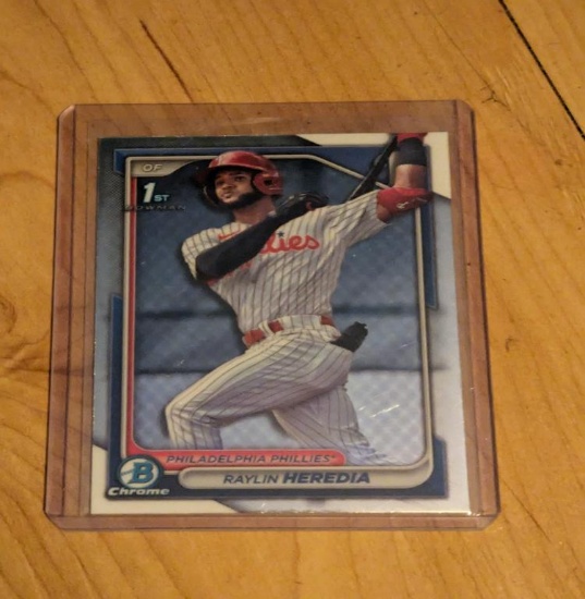 Raylin Heredia 1st Bowman Chrome 2024 Bowman #BCP-146 Philadelphia Phillies