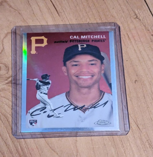 CAL MITCHELL - 2023 Topps Chrome Platinum Anniversary Silver RC #56 Pirates