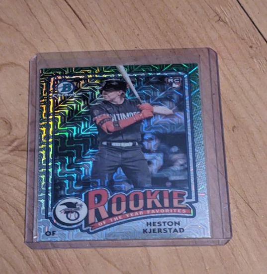 Heston Kjerstad 2024 Bowman Chrome Mega Box Mojo Refractor RC #ROY-14