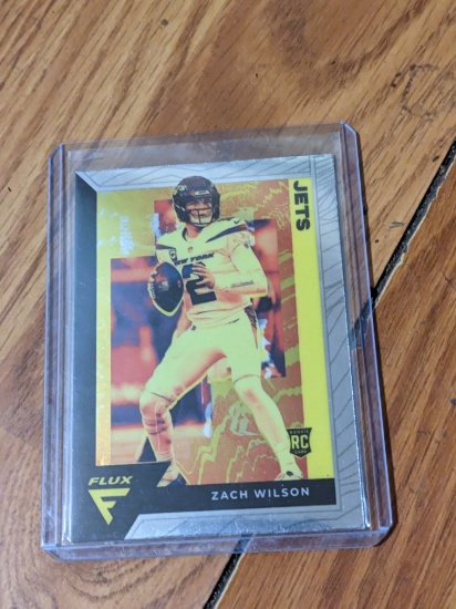2021 Chronicles NFL Flux Zach Wilson Rookie Card  RC Jets #2O