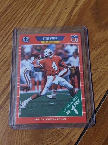 1989 Pro Set - Steve Walsh #491 (RC)