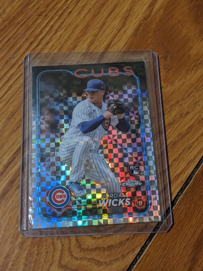2024 Topps Chrome X-fractors #67 Jordan Wicks RC Chicago Cubs