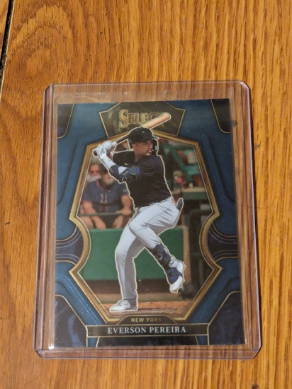 Everson Pereira 2023 PANINI SELECT BASEBALL blue prizm insert