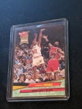 1992-93 FLEER ULTRA #293 HAROLD MINER ROOKIE w/ MICHAEL JORDAN
