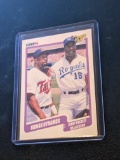 Kirby Puckett / Bo Jackson 1990 Fleer Human Dynamos #635 Twins Royals