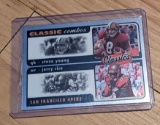 2022 Panini Classics #CC-2 Jerry Rice / Steve Young Classic Combos