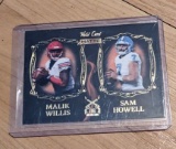 2022 WILD CARD MATTE Dueling Guns Orange Smoke Matt Corral Sam Howell Rookie RC