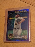 2024 Topps Brandon Woodruff #103 Meijer Purple Milwaukee Brewers
