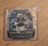 2021 Carson Wentz Black & Yellow Prizm Die-Cut Panini Select 16 Colts