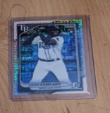 2024 Bowman Chrome #20 Junior Caminero Mojo Refractor RC Rookie Rays