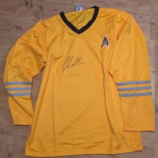 William Shatner autographed star trek enterprise shirt with coa